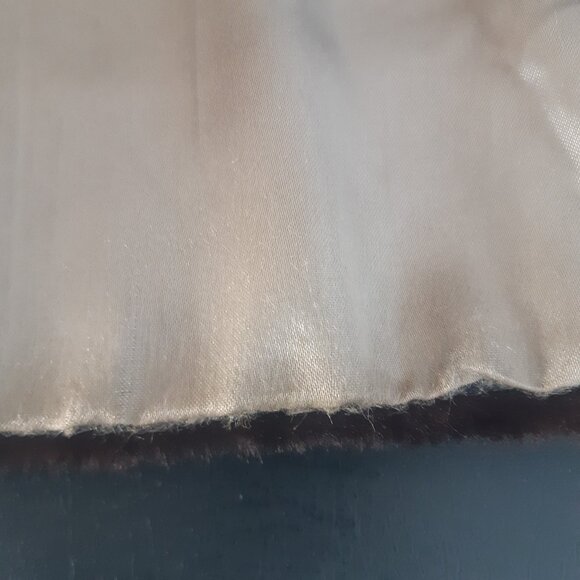 1960s New Yorker Alysha Seal Dyed Lamb Full length Chocolate Vintage Fur Coat - Picture 15 of 16